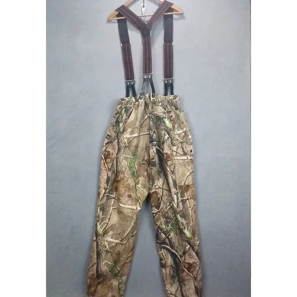Rivers West Stalker Bib Overall Mens XL Brown Camo Realtree Waterproof Hunting